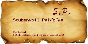 Stubenvoll Palóma névjegykártya